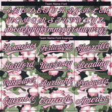 Load image into Gallery viewer, Custom Stitched Camo Light Pink-Black 3D Hibiscus Flower Sports Pullover Sweatshirt Salute To Service Hoodie
