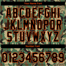 Load image into Gallery viewer, Custom Stitched Camo Black-Orange 3D Animal Tiger Sports Pullover Sweatshirt Salute To Service Hoodie
