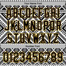 Load image into Gallery viewer, Custom Stitched White Black-Gold 3D Mexico Aztec Pattern Sports Pullover Sweatshirt Hoodie
