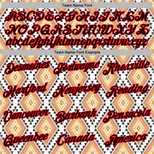 Load image into Gallery viewer, Custom Stitched White Black Yellow-Fire Red 3D Mexico Aztec Pattern Sports Pullover Sweatshirt Hoodie
