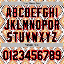 Load image into Gallery viewer, Custom Stitched White Black Yellow-Fire Red 3D Mexico Aztec Pattern Sports Pullover Sweatshirt Hoodie
