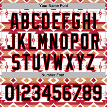 Load image into Gallery viewer, Custom Stitched White Black Orange-Fire Red 3D Mexico Aztec Pattern Sports Pullover Sweatshirt Hoodie
