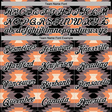 Load image into Gallery viewer, Custom Stitched Black Gray Orange-White 3D Mexico Aztec Pattern Sports Pullover Sweatshirt Hoodie
