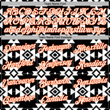 Load image into Gallery viewer, Custom Stitched Black White-Orange 3D Mexico Aztec Pattern Sports Pullover Sweatshirt Hoodie
