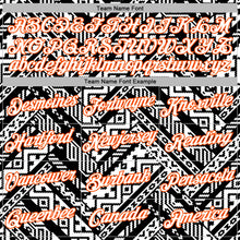 Load image into Gallery viewer, Custom Stitched White Black-Orange 3D Mexico Aztec Pattern Sports Pullover Sweatshirt Hoodie
