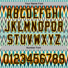 Load image into Gallery viewer, Custom Stitched White Brown Blue-Yellow 3D Mexico Aztec Pattern Sports Pullover Sweatshirt Hoodie
