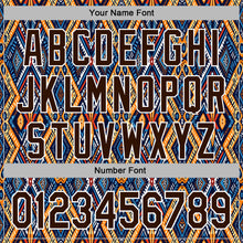 Load image into Gallery viewer, Custom Stitched Black Brown Blue Orange-White 3D Mexico Aztec Pattern Sports Pullover Sweatshirt Hoodie
