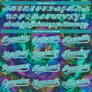 Custom Stitched Tie Dye Teal-White 3D Sports Pullover Sweatshirt Hoodie