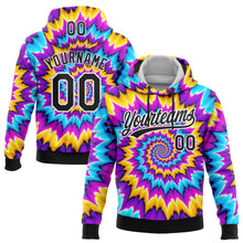 Загрузить изображение в средство просмотра галереи, Custom Stitched Tie Dye Black-White 3D Sports Pullover Sweatshirt Hoodie
