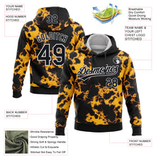 Загрузить изображение в средство просмотра галереи, Custom Stitched Tie Dye Black-White 3D Sports Pullover Sweatshirt Hoodie

