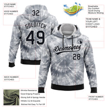 Загрузить изображение в средство просмотра галереи, Custom Stitched Tie Dye Black-White 3D Sports Pullover Sweatshirt Hoodie
