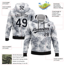 Загрузить изображение в средство просмотра галереи, Custom Stitched Tie Dye Black-White 3D Sports Pullover Sweatshirt Hoodie

