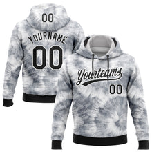 Загрузить изображение в средство просмотра галереи, Custom Stitched Tie Dye Black-White 3D Sports Pullover Sweatshirt Hoodie
