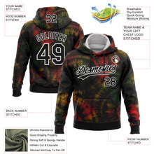 Загрузить изображение в средство просмотра галереи, Custom Stitched Tie Dye Black-White 3D Sports Pullover Sweatshirt Hoodie
