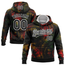 Загрузить изображение в средство просмотра галереи, Custom Stitched Tie Dye Black-White 3D Sports Pullover Sweatshirt Hoodie
