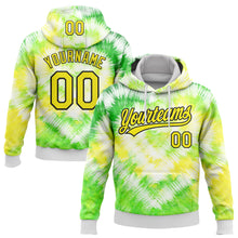 Загрузить изображение в средство просмотра галереи, Custom Stitched Tie Dye Light Yellow-Black 3D Sports Pullover Sweatshirt Hoodie
