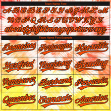 Загрузить изображение в средство просмотра галереи, Custom Stitched Tie Dye Orange-Black 3D Sports Pullover Sweatshirt Hoodie
