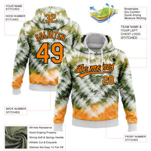 Загрузить изображение в средство просмотра галереи, Custom Stitched Tie Dye Bay Orange-Black 3D Sports Pullover Sweatshirt Hoodie
