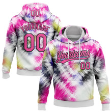 Загрузить изображение в средство просмотра галереи, Custom Stitched Tie Dye Pink-Black 3D Sports Pullover Sweatshirt Hoodie
