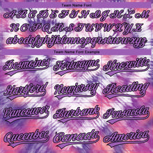 Laden Sie das Bild in den Galerie-Viewer, Custom Stitched Tie Dye Medium Purple-Black 3D Sports Pullover Sweatshirt Hoodie
