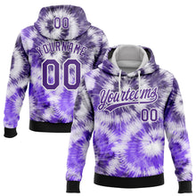 Загрузить изображение в средство просмотра галереи, Custom Stitched Tie Dye Purple-White 3D Sports Pullover Sweatshirt Hoodie
