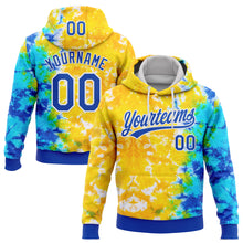 Загрузить изображение в средство просмотра галереи, Custom Stitched Tie Dye Thunder Blue-White 3D Sports Pullover Sweatshirt Hoodie
