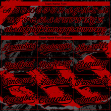 Загрузить изображение в средство просмотра галереи, Custom Stitched Black Red-Steel Gray 3D Pattern Design Splash Sports Pullover Sweatshirt Hoodie
