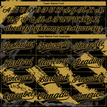 Загрузить изображение в средство просмотра галереи, Custom Stitched Black Old Gold-Steel Gray 3D Pattern Design Splash Sports Pullover Sweatshirt Hoodie
