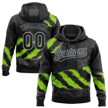 Загрузить изображение в средство просмотра галереи, Custom Stitched Black Neon Green Steel Gray-Gray 3D Pattern Design Splash Sports Pullover Sweatshirt Hoodie
