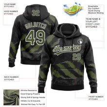 Загрузить изображение в средство просмотра галереи, Custom Stitched Black Olive Steel Gray-White 3D Pattern Design Splash Sports Pullover Sweatshirt Hoodie
