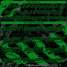 Загрузить изображение в средство просмотра галереи, Custom Stitched Black Grass Green-Steel Gray 3D Pattern Design Splash Sports Pullover Sweatshirt Hoodie
