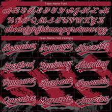 Загрузить изображение в средство просмотра галереи, Custom Stitched Black Crimson Steel Gray-Gray 3D Pattern Design Splash Sports Pullover Sweatshirt Hoodie
