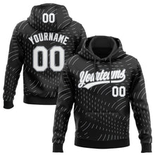 Загрузить изображение в средство просмотра галереи, Custom Stitched Black White-Gray 3D Pattern Design Line Sportswear Pullover Sweatshirt Hoodie
