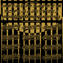 Загрузить изображение в средство просмотра галереи, Custom Stitched Black Old Gold 3D Pattern Design Line Sportswear Pullover Sweatshirt Hoodie
