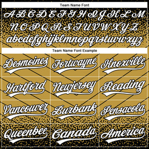 Custom Stitched Black White-Old Gold 3D Pattern Design Line Sportswear Pullover Sweatshirt Hoodie