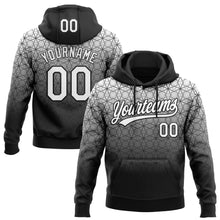 Загрузить изображение в средство просмотра галереи, Custom Stitched Black White 3D Pattern Design Gradient Line Sportswear Pullover Sweatshirt Hoodie
