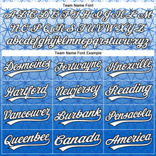 Загрузить изображение в средство просмотра галереи, Custom Stitched Blue White-Black 3D Pattern Design Gradient Line Sportswear Pullover Sweatshirt Hoodie
