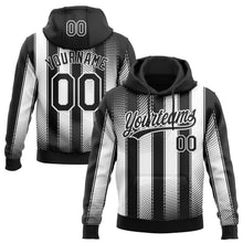 Загрузить изображение в средство просмотра галереи, Custom Stitched Black White 3D Pattern Design Line Sportswear Pullover Sweatshirt Hoodie
