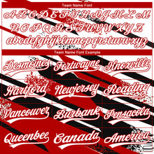 Загрузить изображение в средство просмотра галереи, Custom Stitched Red White-Black 3D Pattern Design Line Sportswear Pullover Sweatshirt Hoodie

