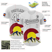 Charger l&#39;image dans la galerie, Custom White Black Red Yellow-Blue 3D Urban City Edition Sports Authentic Baseball Jersey
