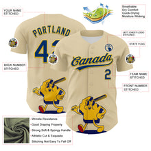 Charger l&#39;image dans la galerie, Custom Cream US Navy Blue Yellow-Red 3D Urban City Edition Sports Authentic Baseball Jersey
