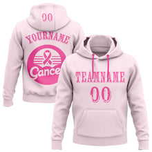 Загрузить изображение в средство просмотра галереи, Custom Pink White 3D Pink Ribbon Breast Cancer Awareness Women Health Care Support Sports Pullover Sweatshirt Hoodie
