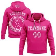 Загрузить изображение в средство просмотра галереи, Custom Hot Pink White 3D Pink Ribbon Breast Cancer Awareness Women Health Care Support Sports Pullover Sweatshirt Hoodie
