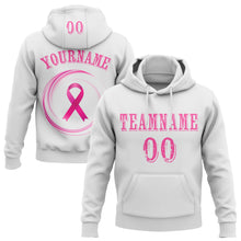 Загрузить изображение в средство просмотра галереи, Custom White Pink 3D Pink Ribbon Breast Cancer Awareness Women Health Care Support Sports Pullover Sweatshirt Hoodie
