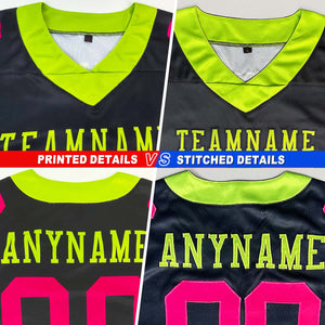 Custom Aqua White-Black Splash Mesh Authentic Football Jersey