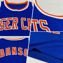 Load image into Gallery viewer, Custom Royal Orange-White Authentic Throwback Basketball Jersey
