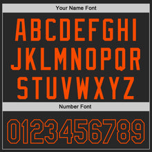 Load image into Gallery viewer, Custom Black-Orange Authentic Baseball Jersey
