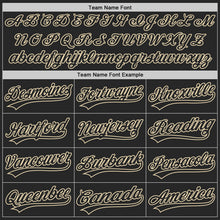 Laden Sie das Bild in den Galerie-Viewer, Custom Black-Cream Authentic Baseball Jersey
