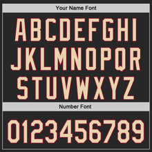 Load image into Gallery viewer, Custom Black City Cream-Crimson Authentic Baseball Jersey
