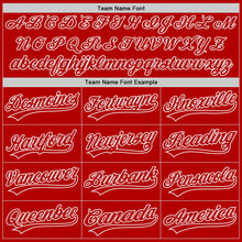 Load image into Gallery viewer, Custom Red-White Authentic Baseball Jersey
